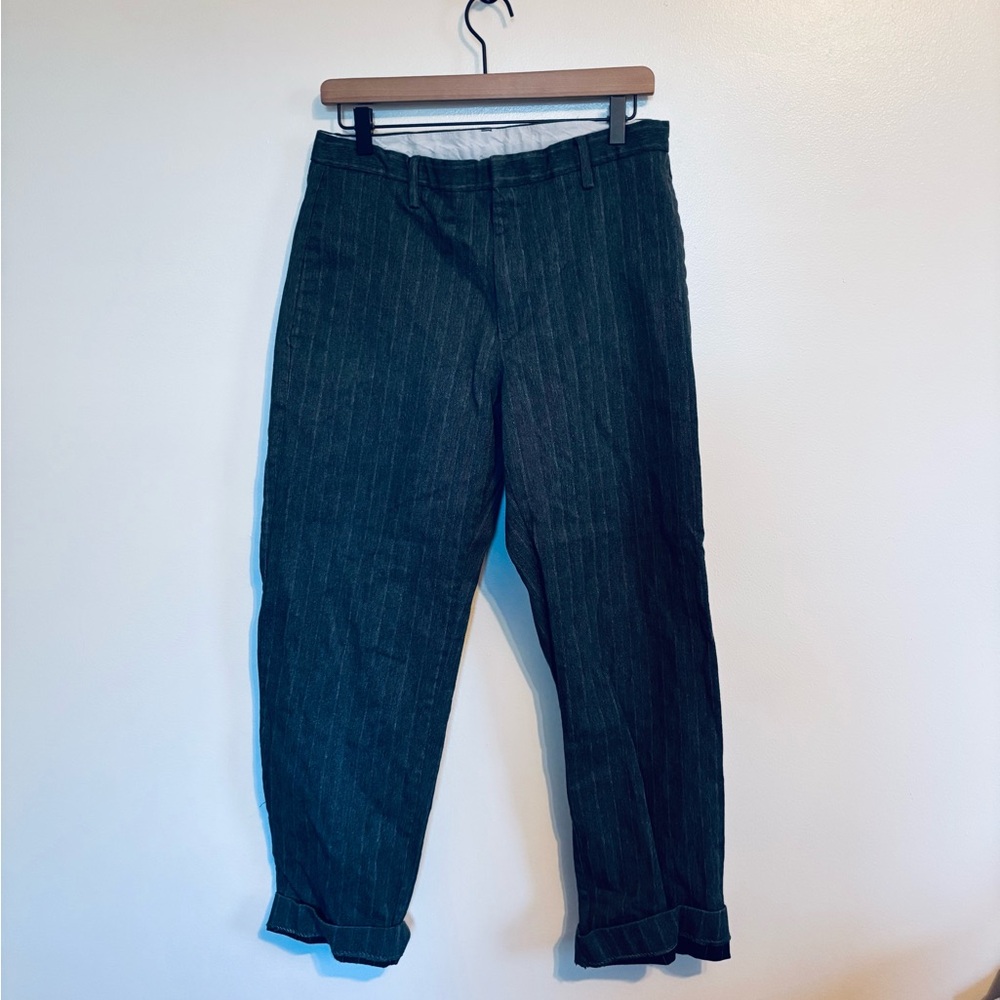 Gap grey striped trousers size 31x30